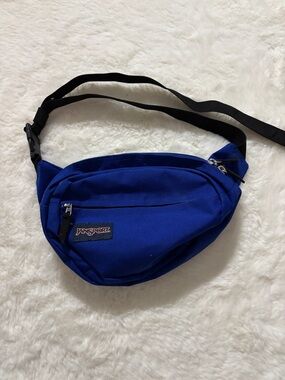Jansport Blue Waist Pack with Black Strap